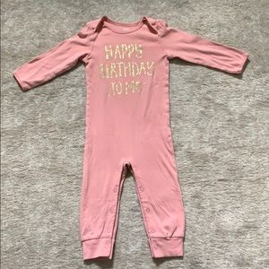 Carters one piece Happy Birthday to Me